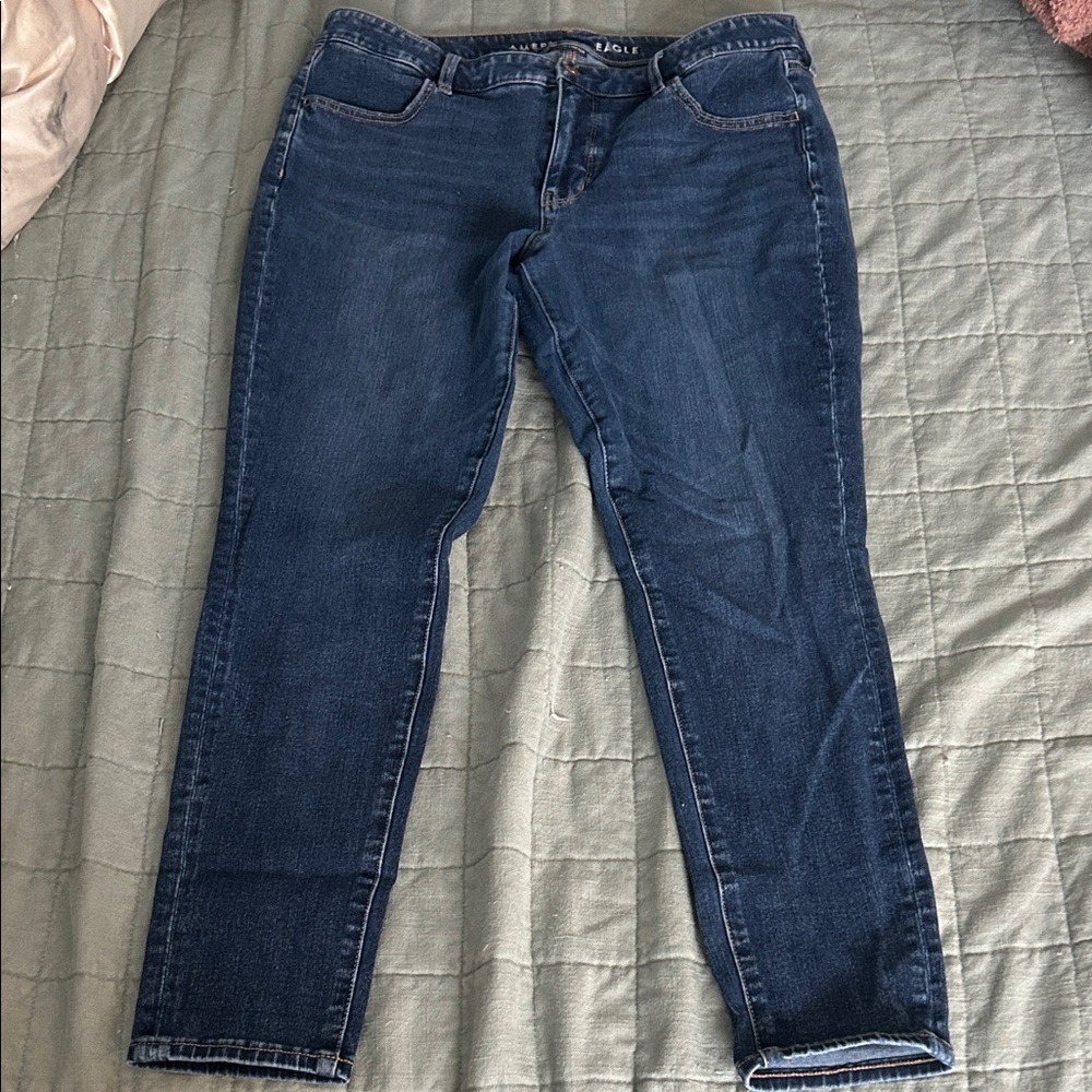 American Eagle Outfitters Dark Blue Skinny Jeans